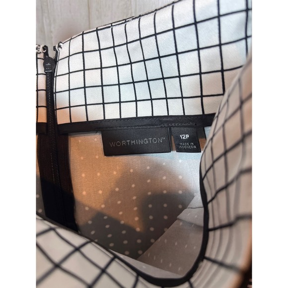 Worthington 12P mini skirt black & white NWT - Picture 4 of 5